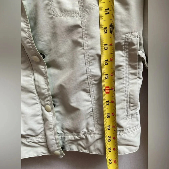 L.L. Bean short jacket with removable neon green  fleece vest Sz M - Picture 13 of 13